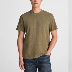Madewell Olive Green Slub Cotton Tee